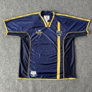 Vintage‎ Corona Extra Mexico Soccer Jersey XL Blue Yellow Calhoun Canada